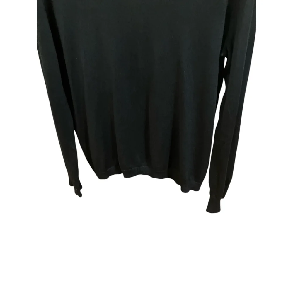 Banana Republic Sweater Silk Cashmere Black VNeck Size Small